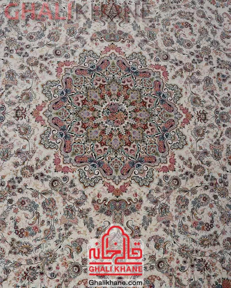 فرش مشهد کد 815030 کرم