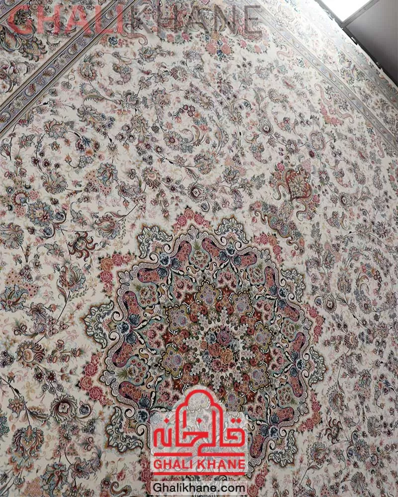 فرش مشهد کد 815030 کرم