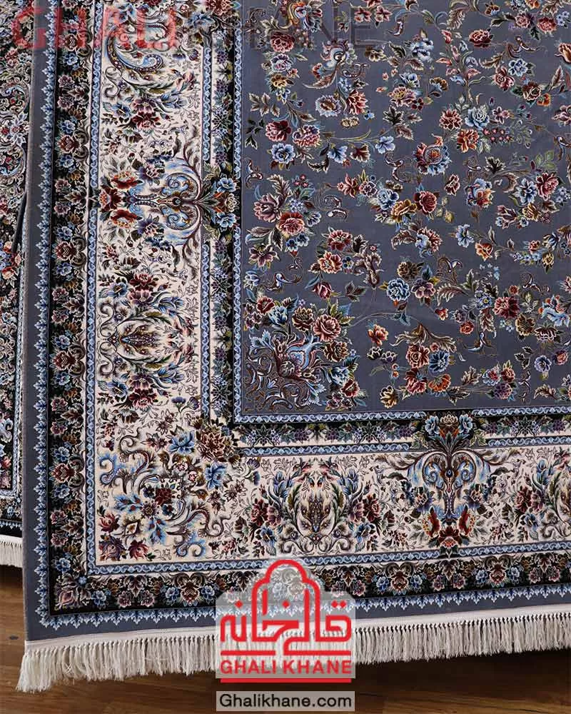 فرش مشهد 1500 شانه کد 815052 متالیک