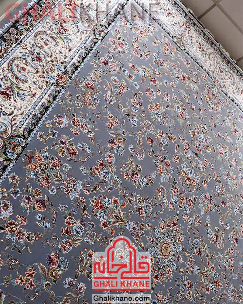 فرش مشهد 1500 شانه کد 815052 متالیک