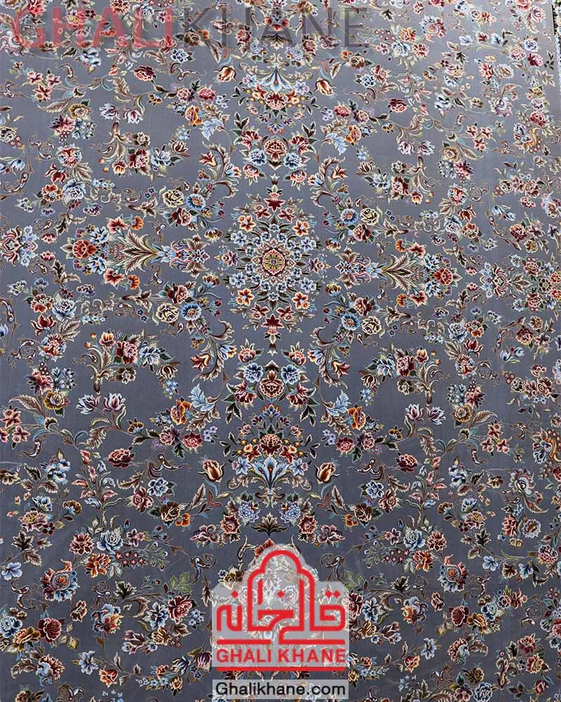 فرش مشهد 1500 شانه کد 815052 متالیک