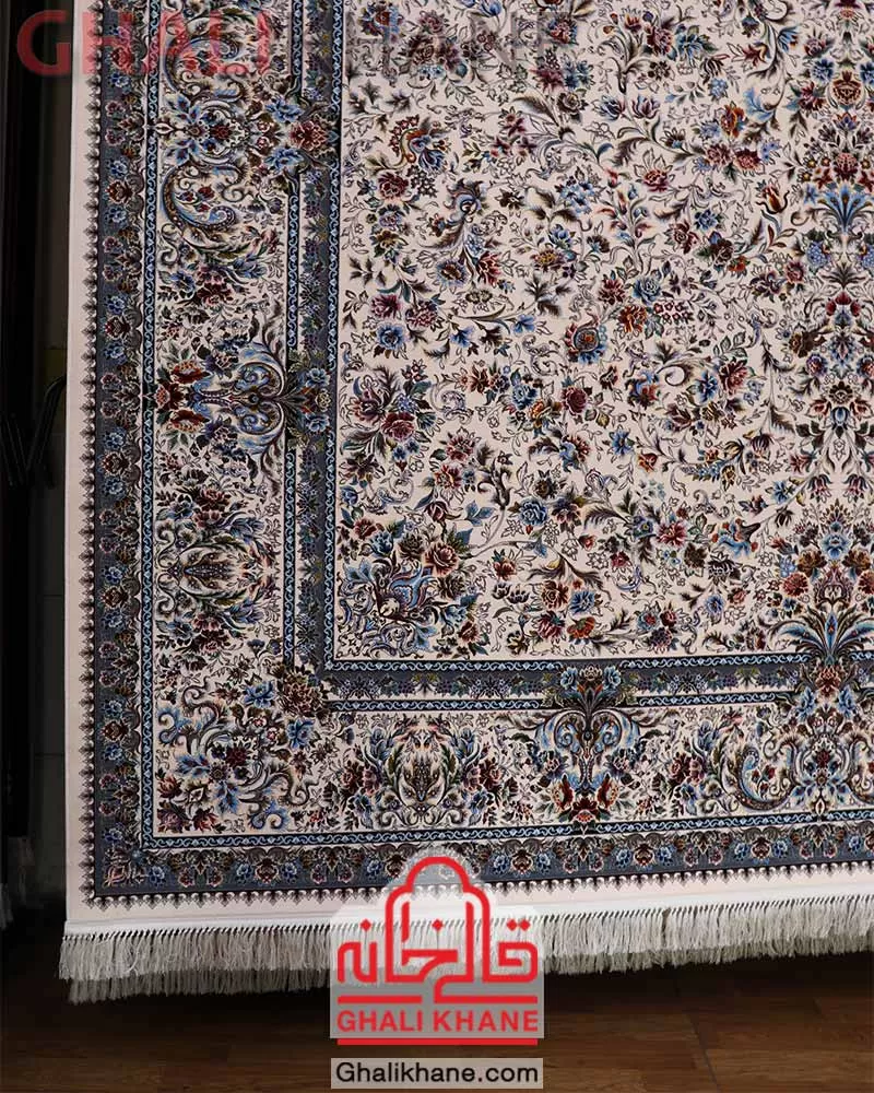 فرش 1500 شانه مشهد کد 815052 کرم