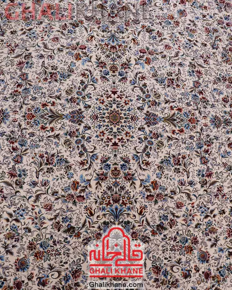 فرش 1500 شانه مشهد کد 815052 کرم