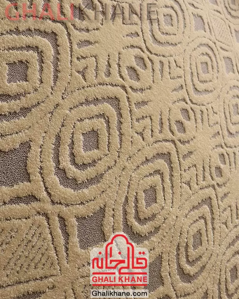 گلیم فرش ساوین کد 7438 کرم