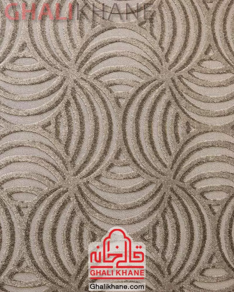 گلیم فرش  ساوین کد 7443 نقره ای