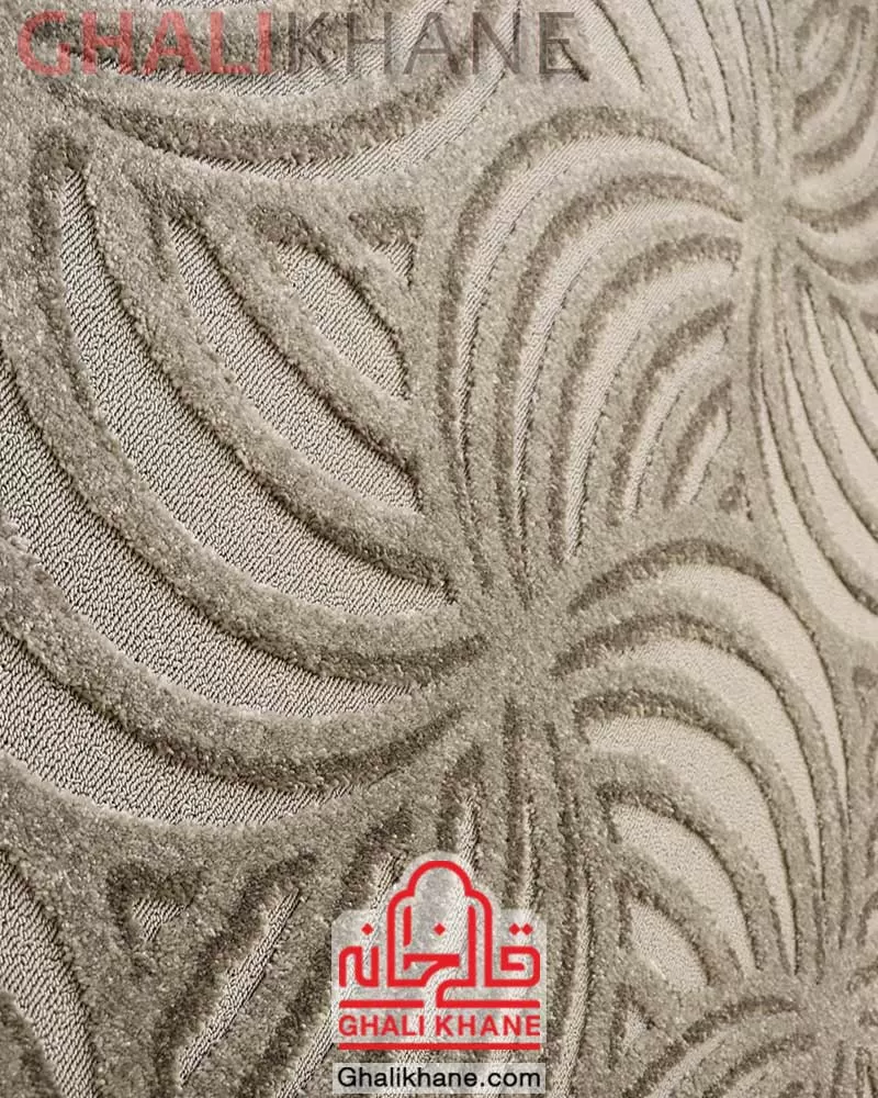 گلیم فرش  ساوین کد 7443 نقره ای