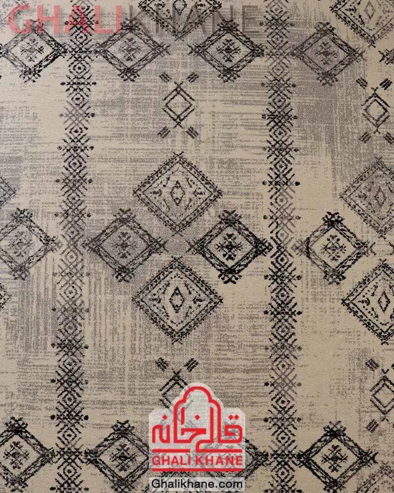 گلیم فرش ساوین کد 4147 کرم