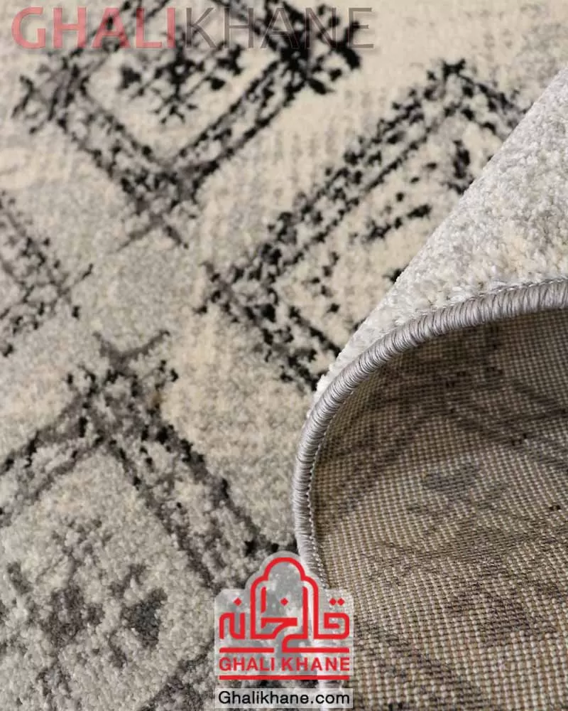 گلیم فرش ساوین کد 4147 کرم