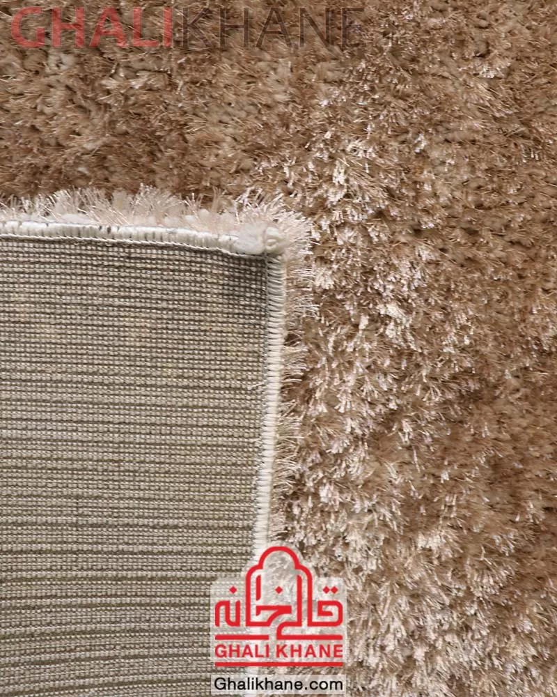 فرش شگی سه بعدی 3D رنگ نسکافه ای