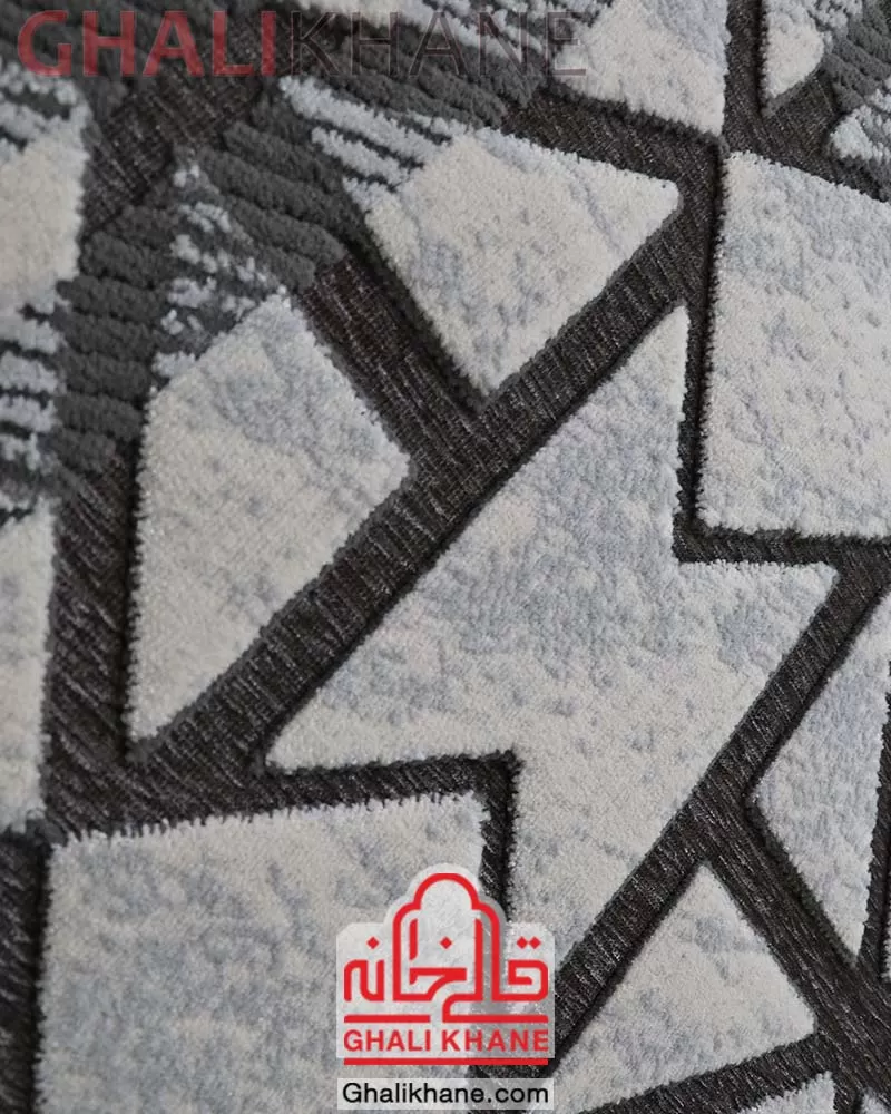 فرش ماشینی طرح تیفانی کد 6003 زمینه طوسی