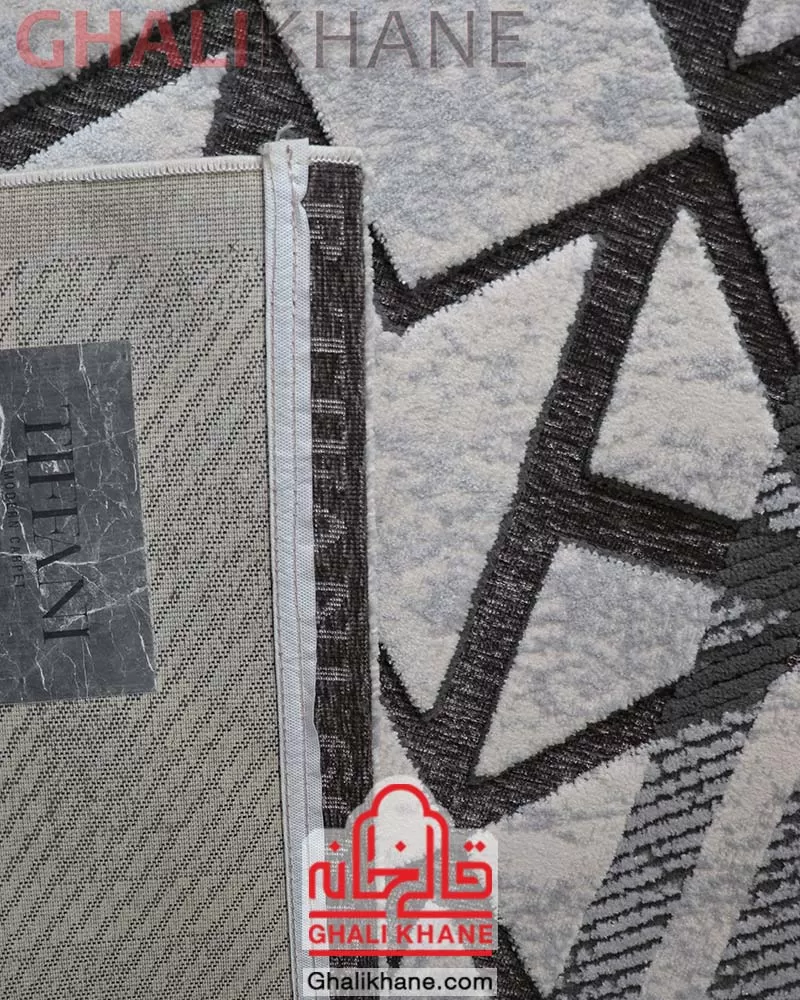 فرش ماشینی طرح تیفانی کد 6003 زمینه طوسی