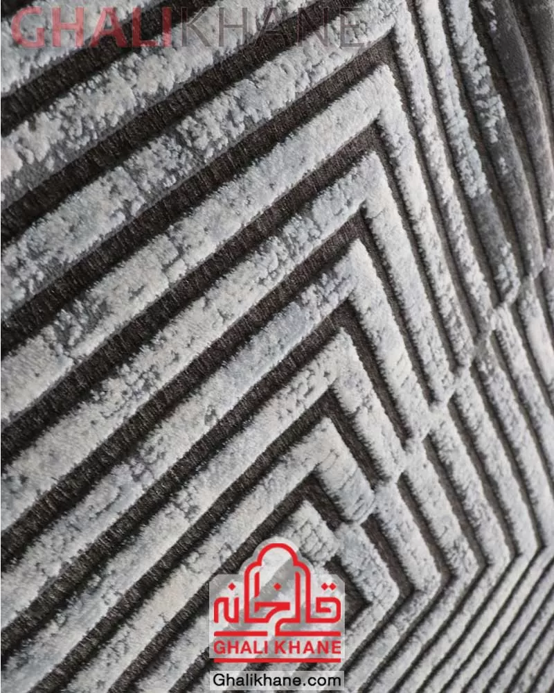 فرش ماشینی طرح تیفانی کد 6008 زمینه طوسی