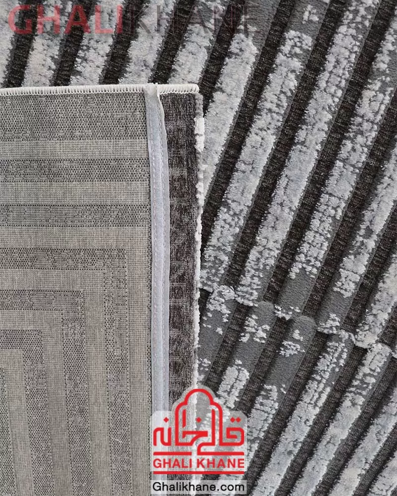 فرش ماشینی طرح تیفانی کد 6008 زمینه طوسی