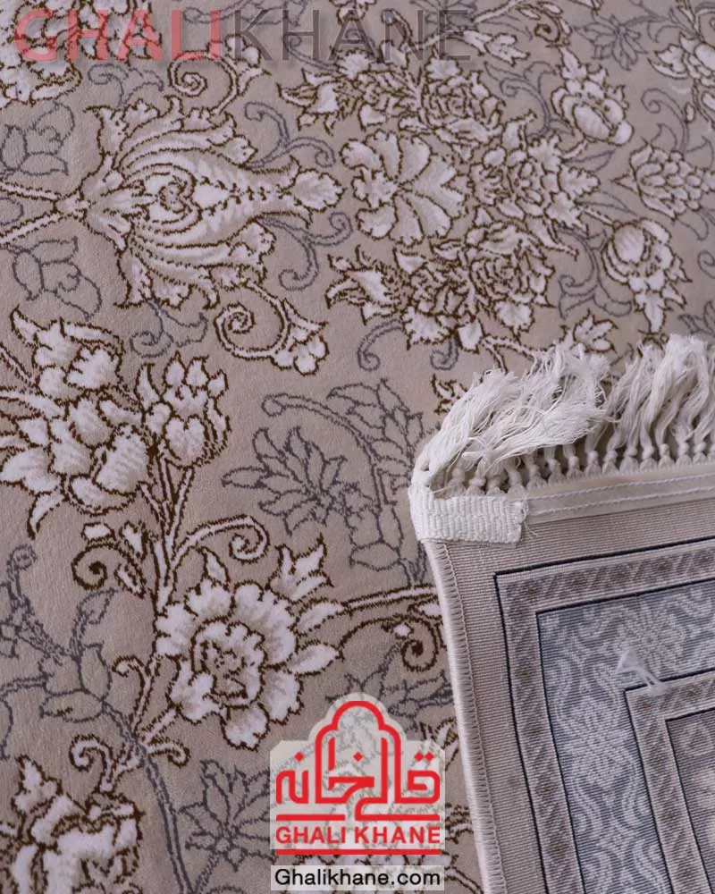 فرش زمرد مشهد 700 شانه کد 28001 کرم