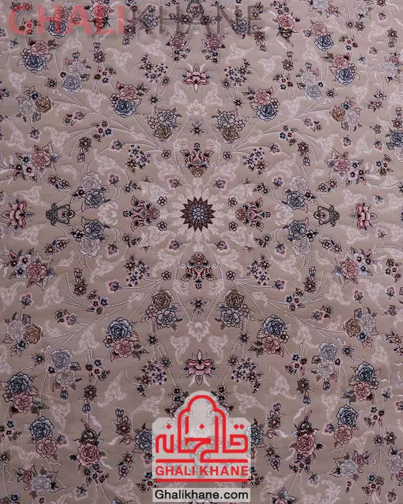 فرش زمرد مشهد 700 شانه کد 28002 کرم