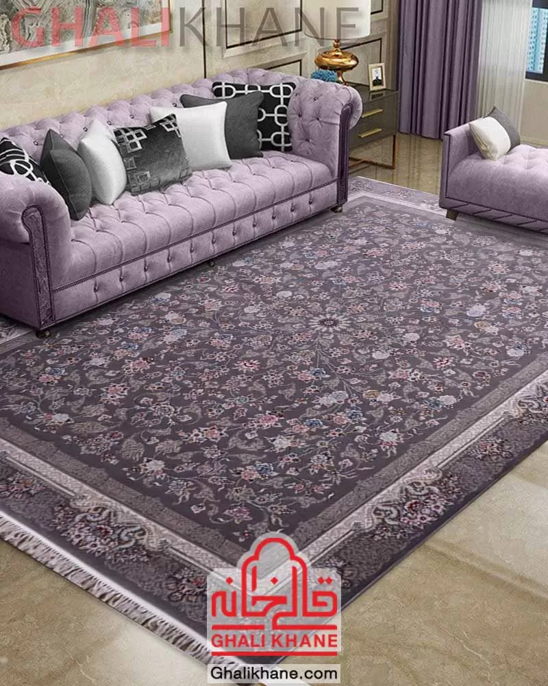 فرش زمرد مشهد طرح افشان طوسی 700 شانه کد 28002