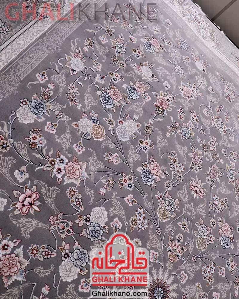 فرش زمرد مشهد 700 شانه کد 28002 طوسی