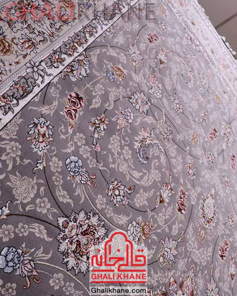 فرش زمرد مشهد 700 شانه کد 28003 طوسی