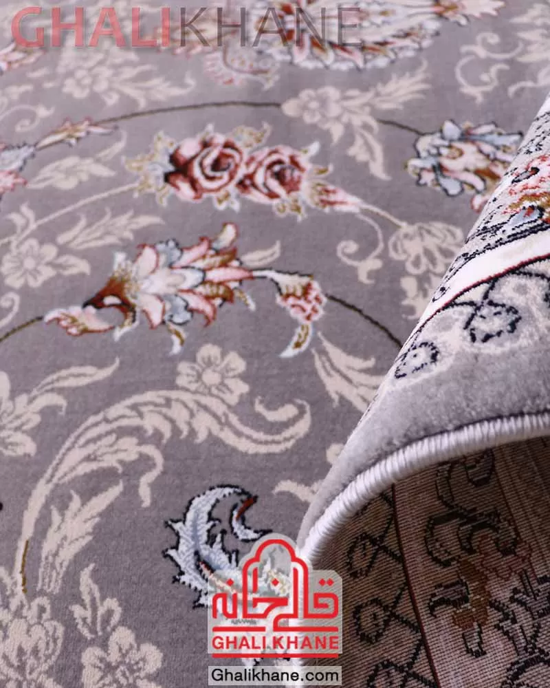فرش زمرد مشهد 700 شانه کد 28003 طوسی