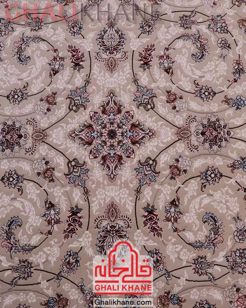 فرش زمرد مشهد 700 شانه کد 28003 کرم