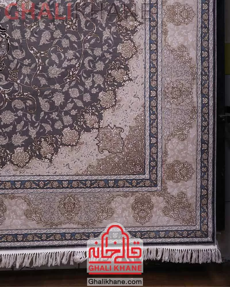 فرش زمرد مشهد 700 شانه کد 28004 طوسی