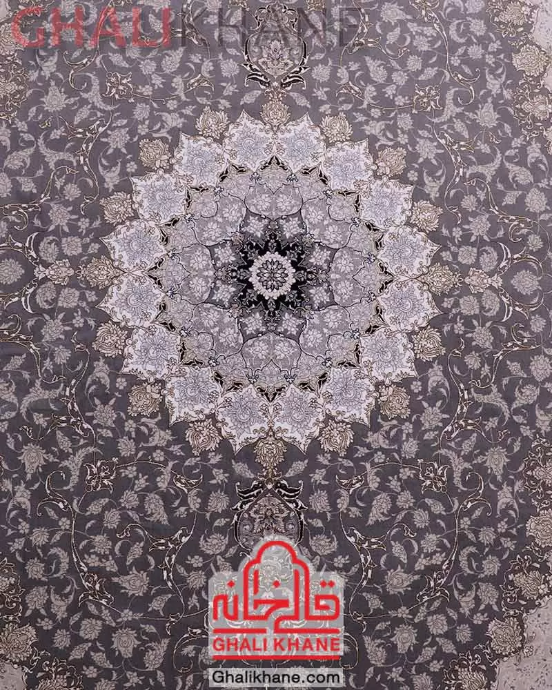 فرش زمرد مشهد 700 شانه کد 28004 طوسی