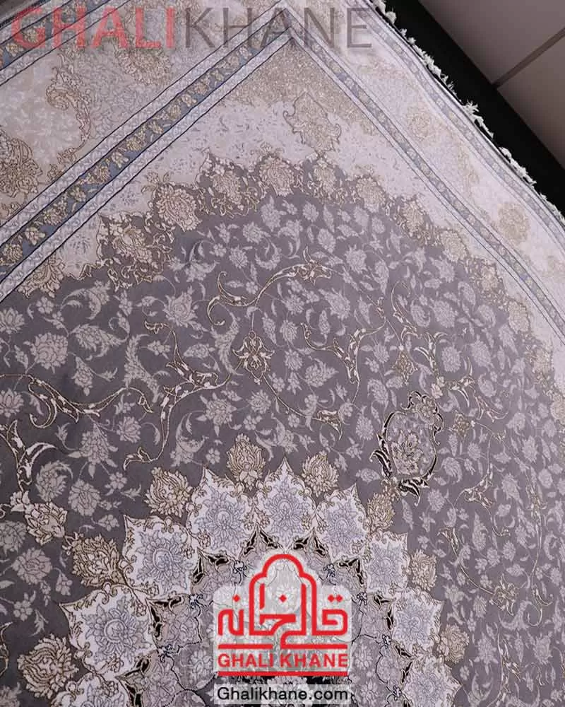 فرش زمرد مشهد 700 شانه کد 28004 طوسی