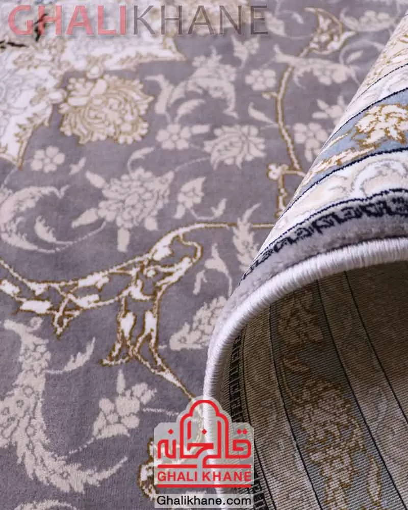 فرش زمرد مشهد 700 شانه کد 28004 طوسی