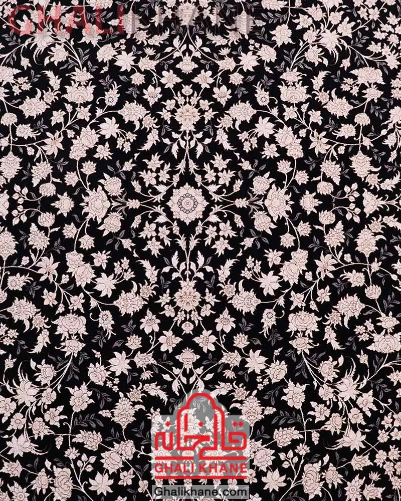 فرش زمرد مشهد 700 شانه کد 28005 سرمه ای