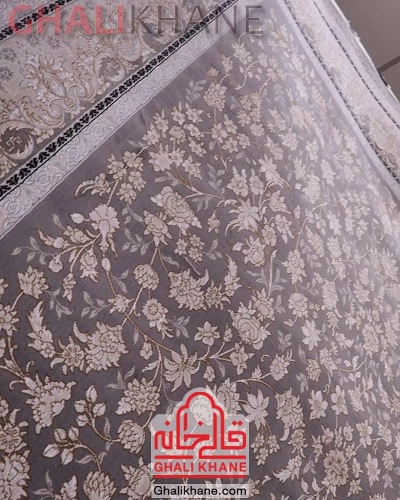 فرش زمرد مشهد 700 شانه کد 28005 طوسی