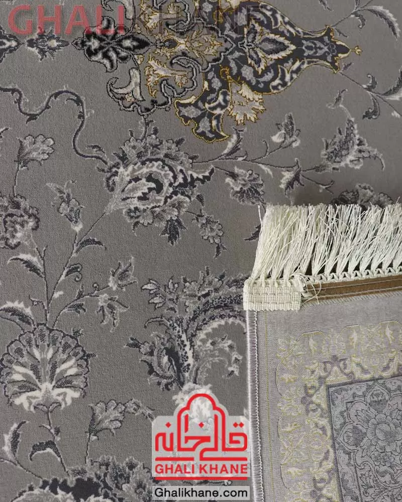 خرید   فرش تهران 1200 شانه طرح نقش‌جهان طلاکوب فیلی