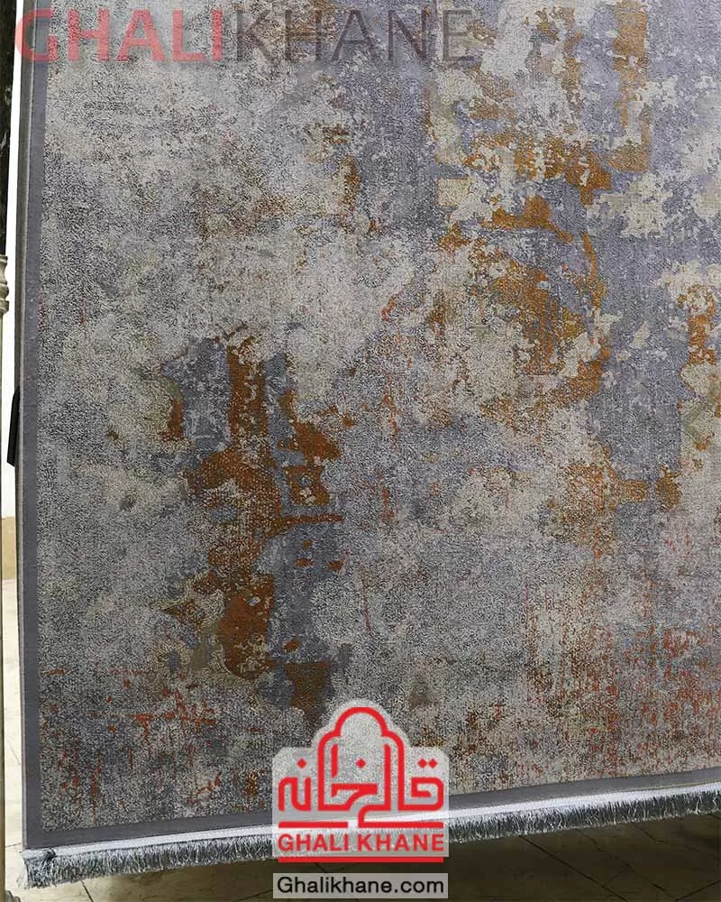 ارسال سریع فرش تهران 1200 شانه طرح ابرش طوسی