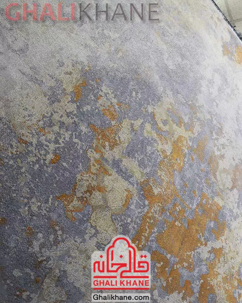 خرید فرش تهران 1200 شانه طرح ابرش طوسی