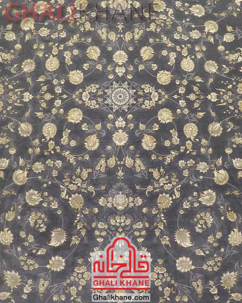 خرید  فرش تهران 1200 شانه طرح آتوسا طلاکوب طوسی
