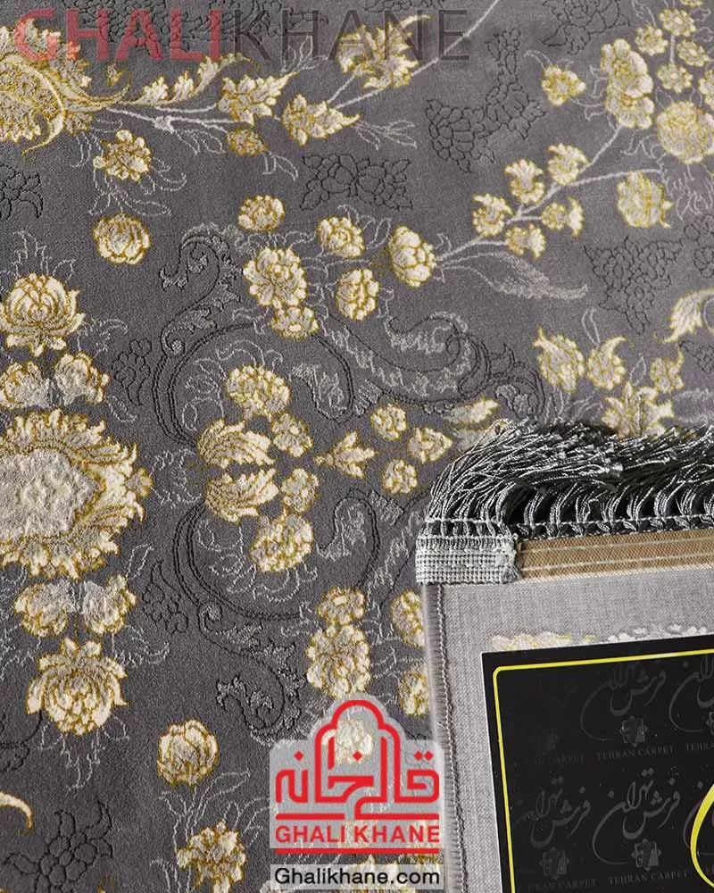 ارسال  فرش تهران 1200 شانه طرح آتوسا طلاکوب طوسی به سراسر کشور