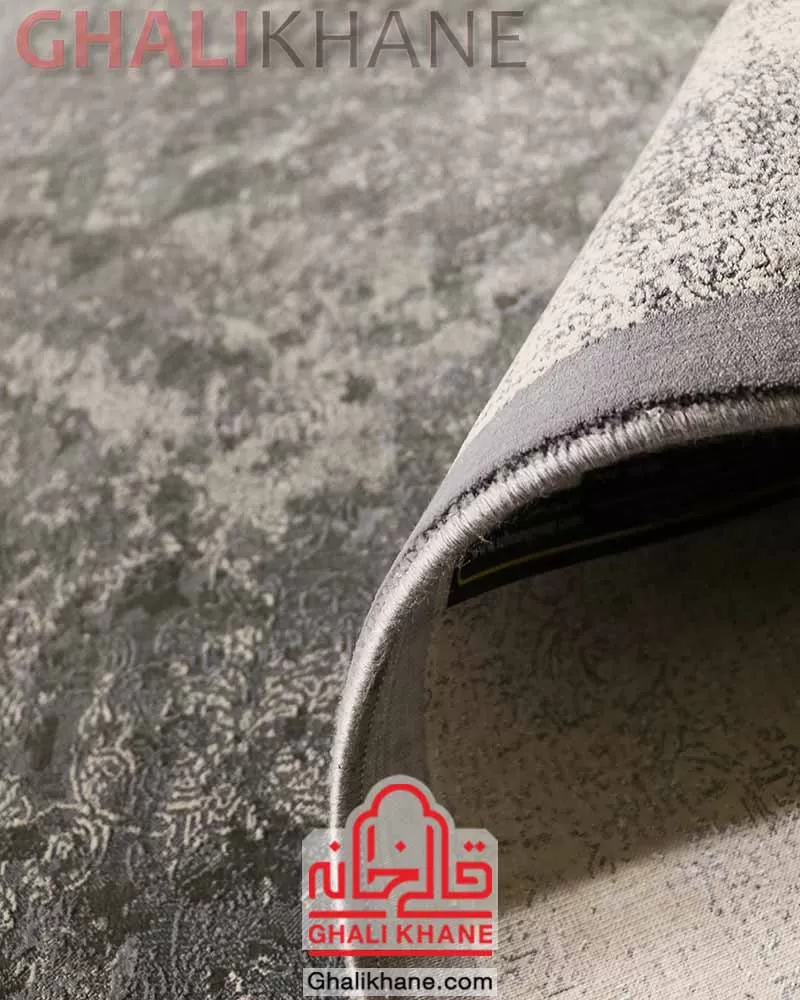 فرش تهران 1200 شانه طرح آوا طوسی آبی