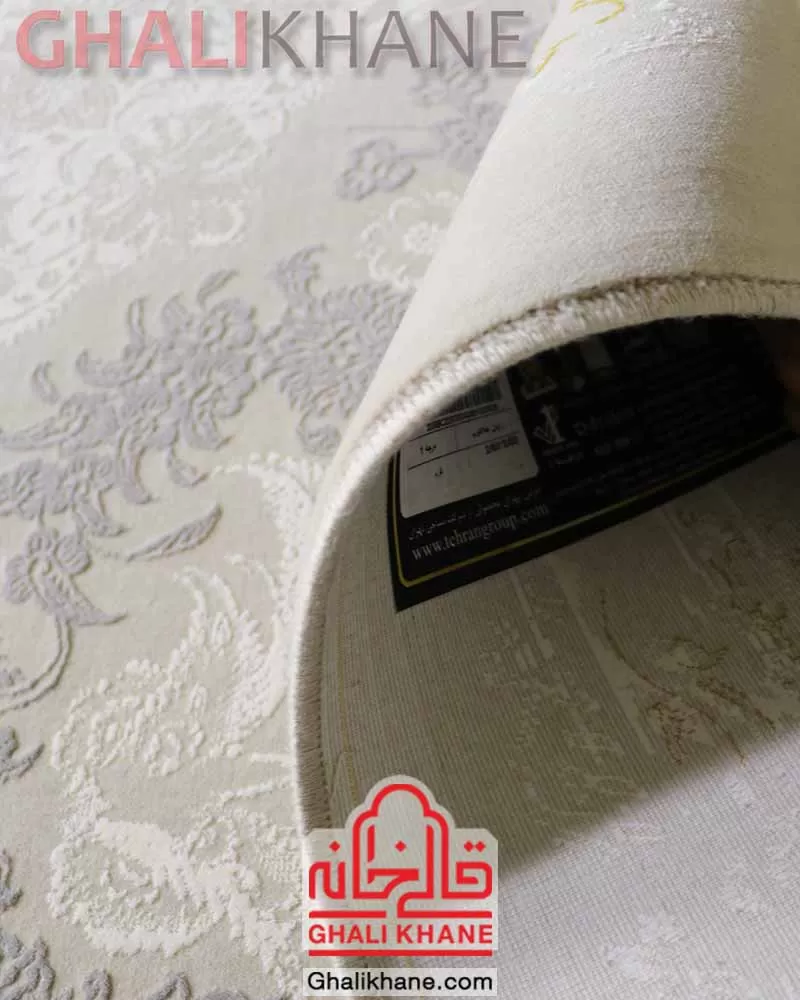 نمایندگی   فرش تهران 1200 شانه طرح رایان طلاکوب کرم