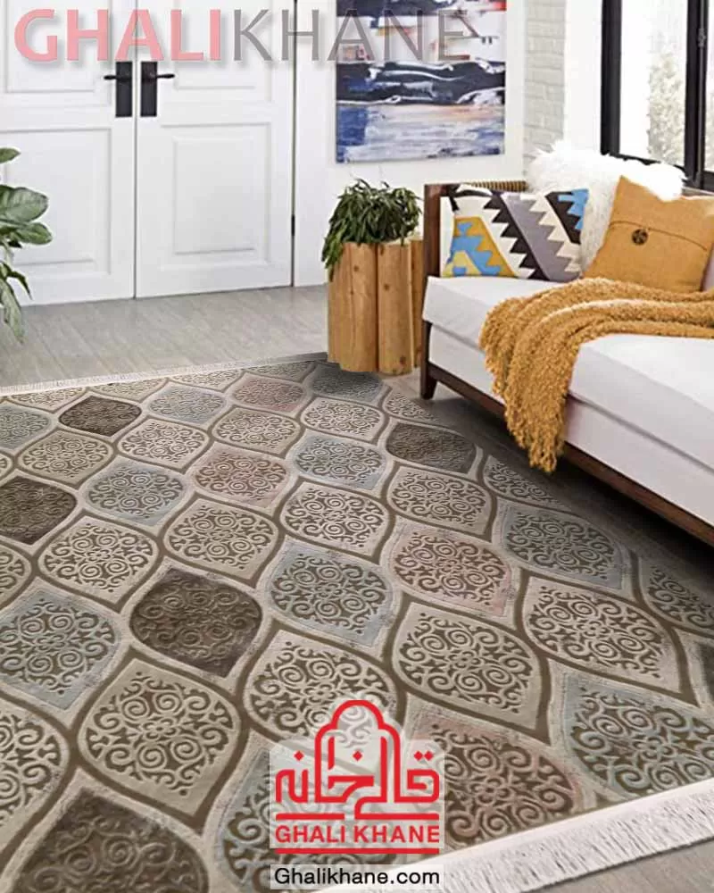 خرید   فرش زمرد مشهد 410 شانه کد 2114