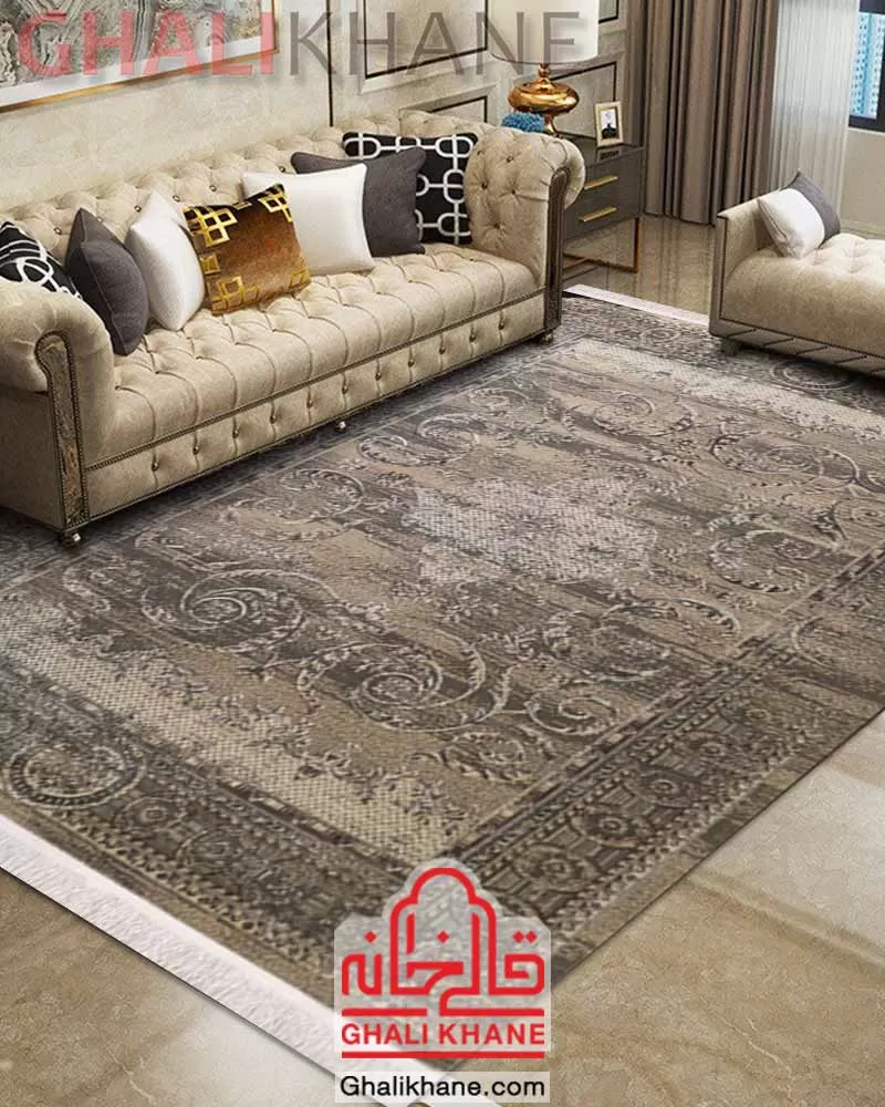 خرید آنلاین  فرش زمرد مشهد 410 شانه کد 5100
