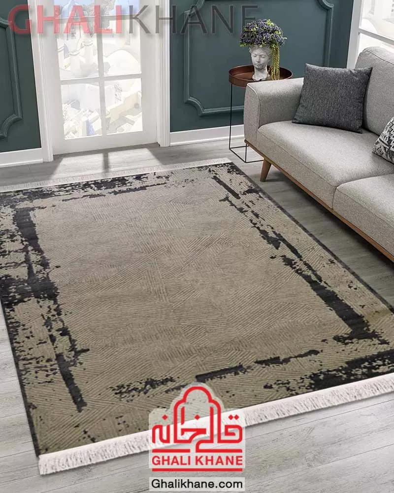 فرش مدرن زمرد مشهد 410 شانه کد 8015 ارسال سریع