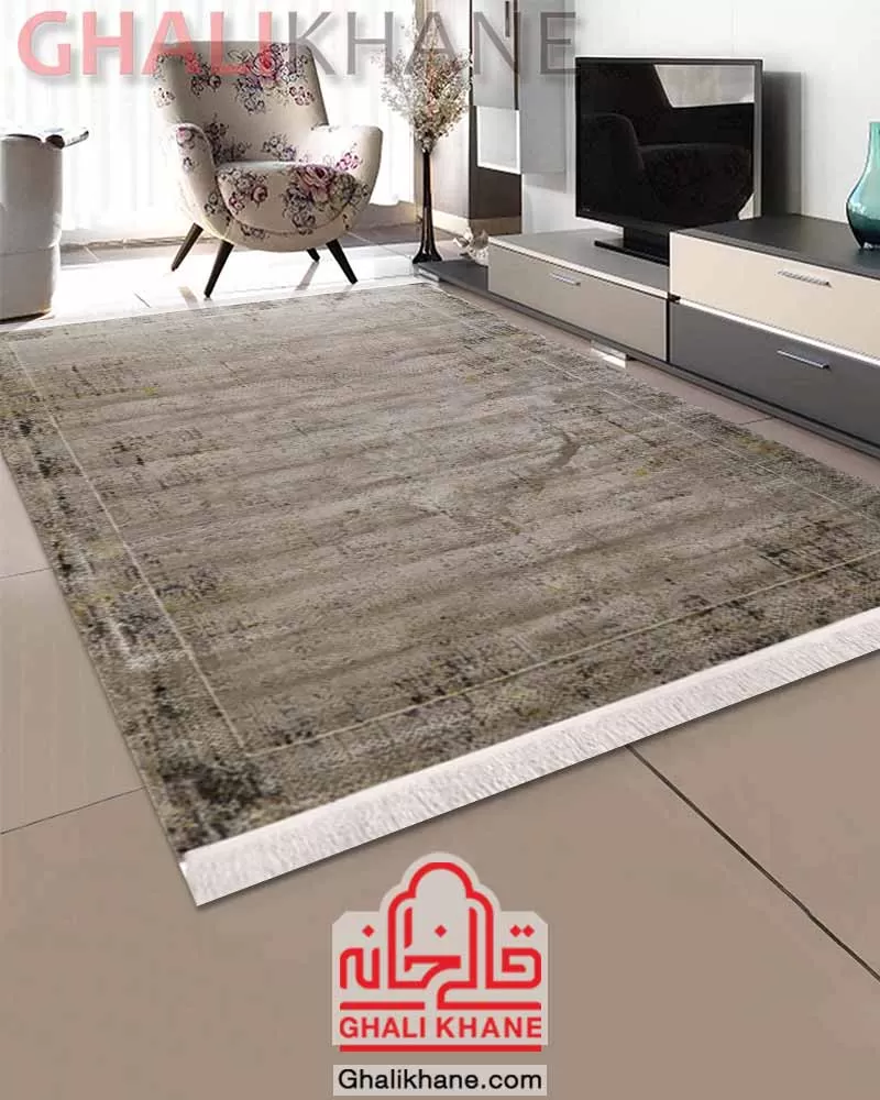 خرید آنلاین فرش مدرن زمرد مشهد 410 شانه کد 9000