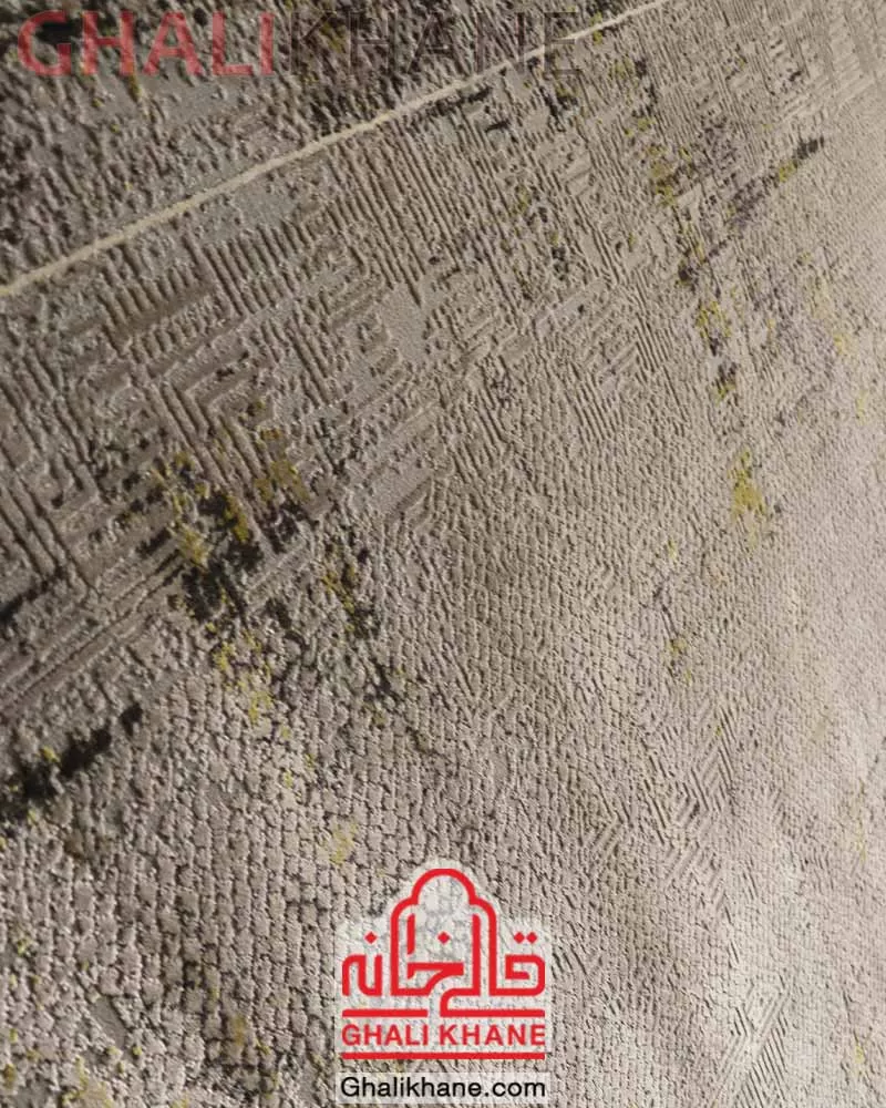 فرش مدرن زمرد مشهد 410 شانه کد 9000 قالی خانه