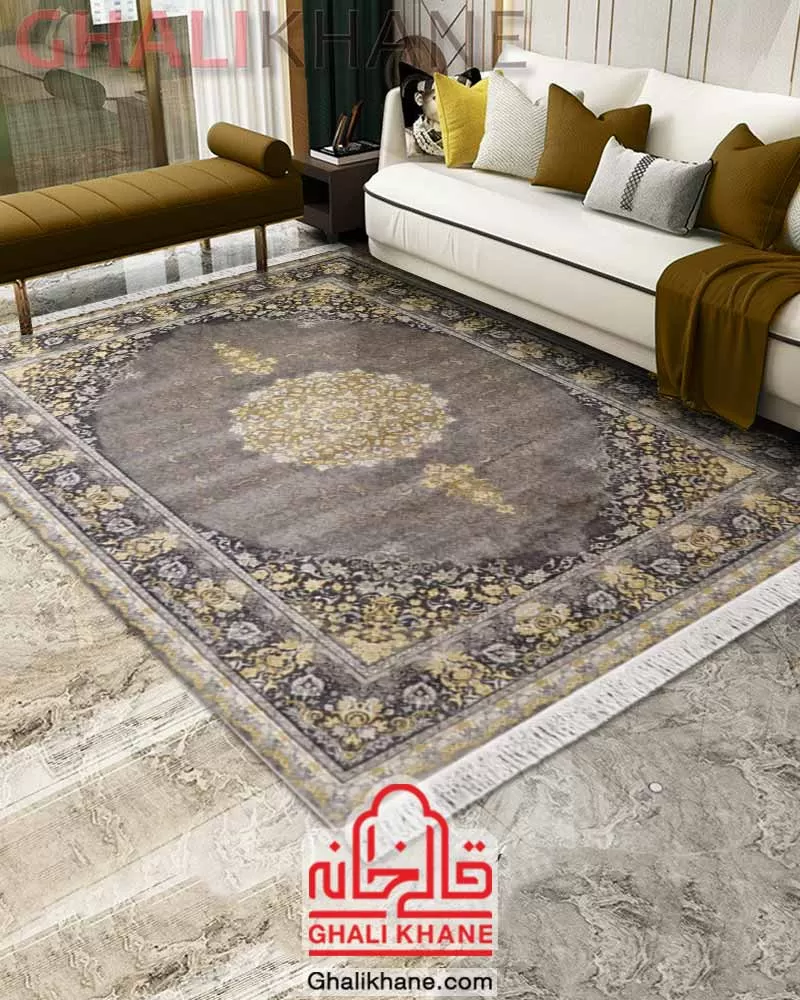 خرید آنلاین  فرش زمرد مشهد 700 شانه کد 35071