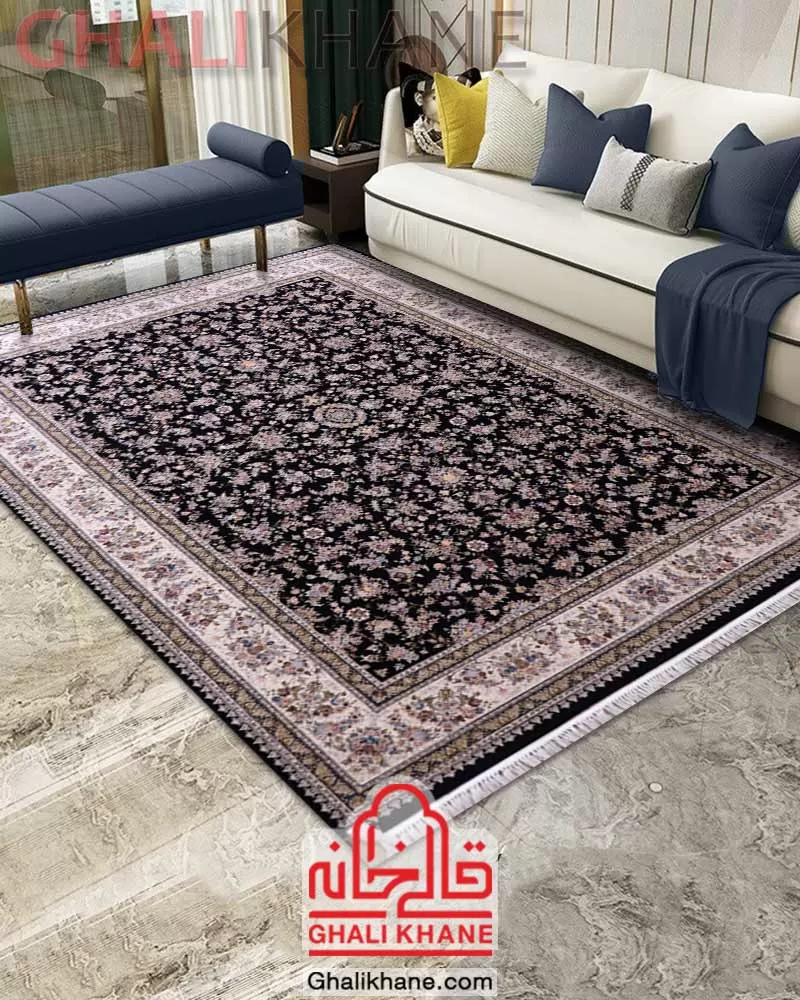 فرش زمرد مشهد 1200 شانه کد 22013 قالیخانه