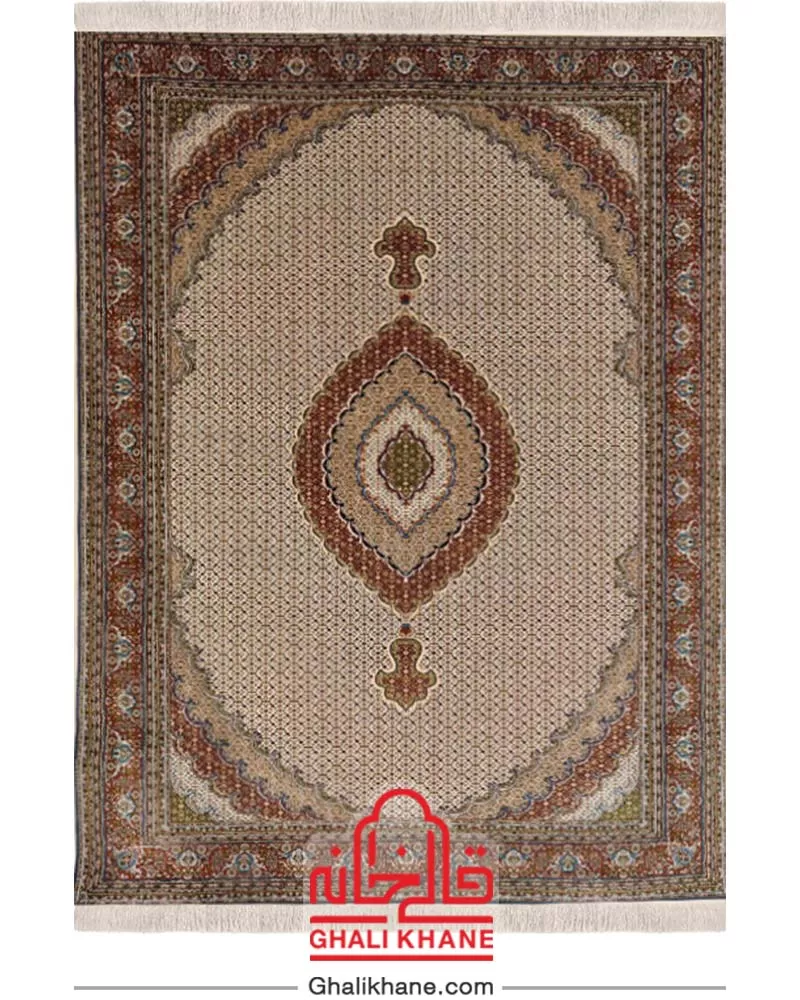 فرش نگین مشهد طرح ریز ماهی 700 شانه کد 2615