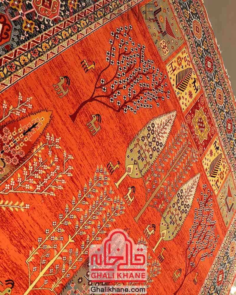 فرش کویر یزد طرح درخت زندگی 184-2549