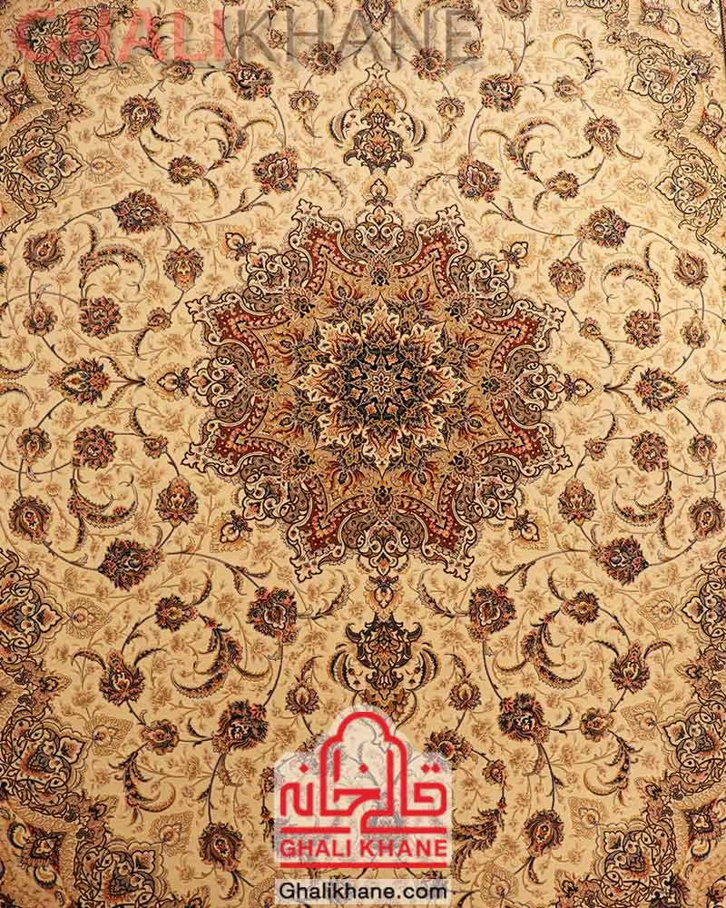 فرش ستاره کویر یزد کلکسیون عالی قاپو 1000 شانه کد HAL-050-3002