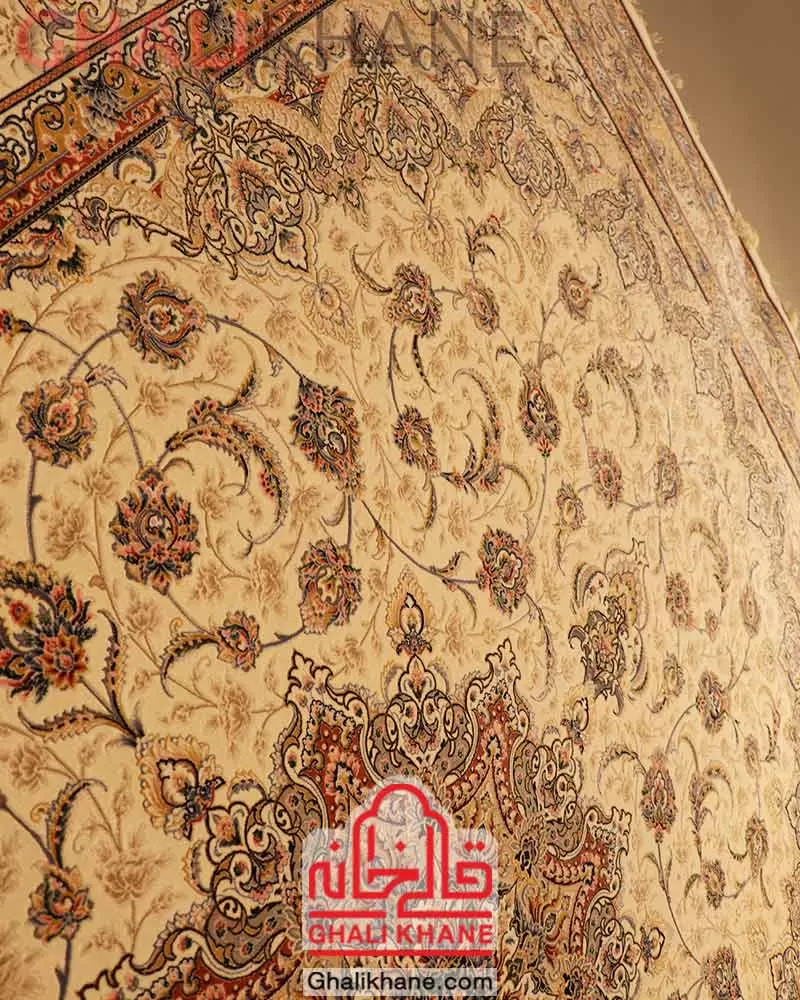 فرش ستاره کویر یزد کلکسیون عالی قاپو 1000 شانه کد HAL-050-3002