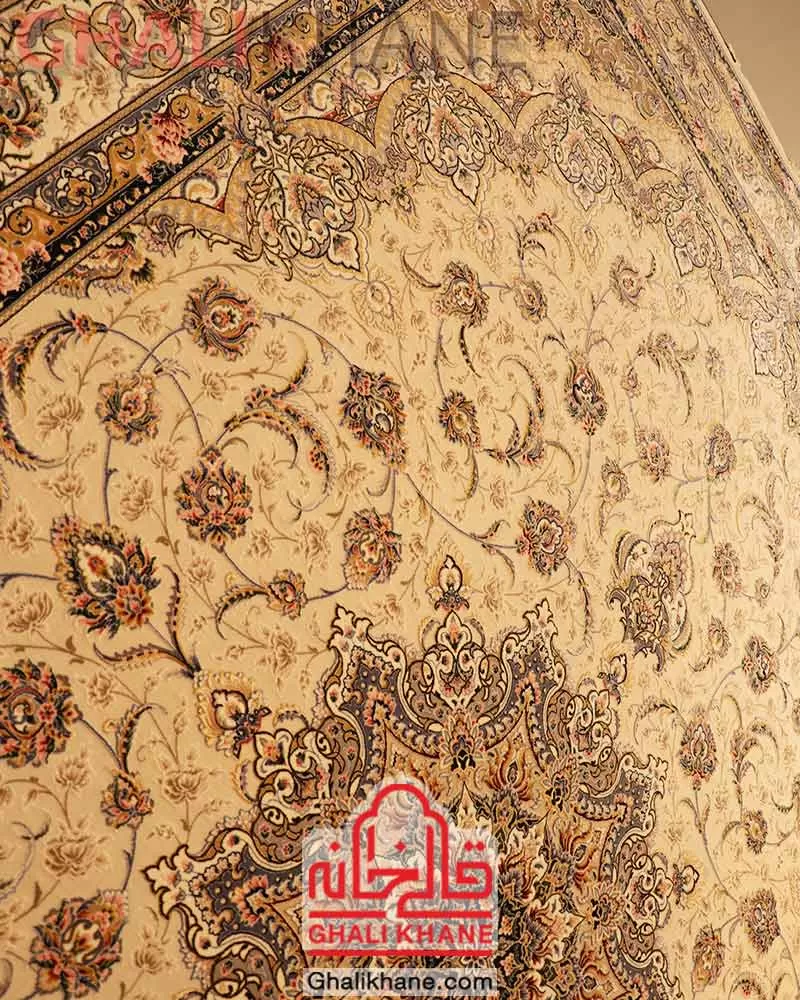 فرش ستاره کویر یزد کلکسیون عالی قاپو 1000 شانه کد HA-050-3022