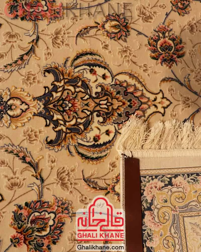 فرش ستاره کویر یزد کلکسیون عالی قاپو 1000 شانه کد HA-050-3022